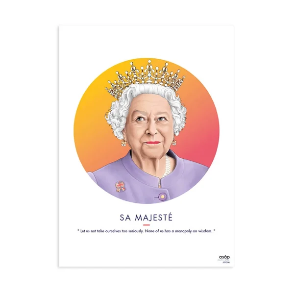 pas cher en ligne ASAP Affiche Sa Majesté – Degrade – 30x40cm 1