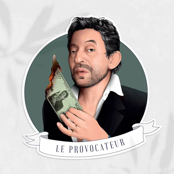 design à la mode ASAP Sticker Le Provocateur – Serge Gainsbourg 1