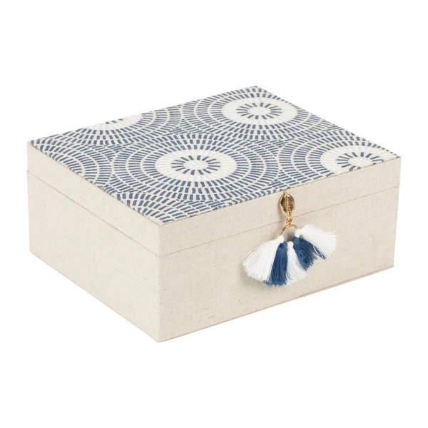 SEMA DESIGN Boite Bijoux Marine Bleu soldes pas cher 1