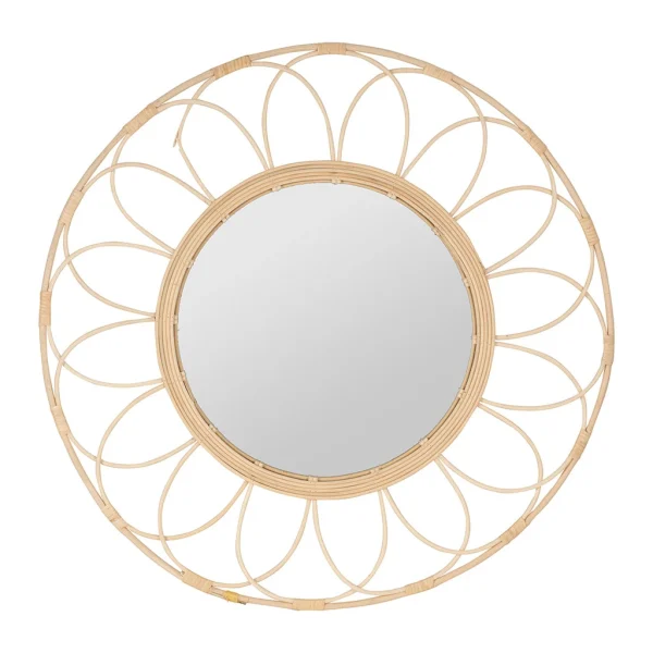 SEMA DESIGN Miroir Rosace Rotin Naturel D62.5cm excellente qualité 1