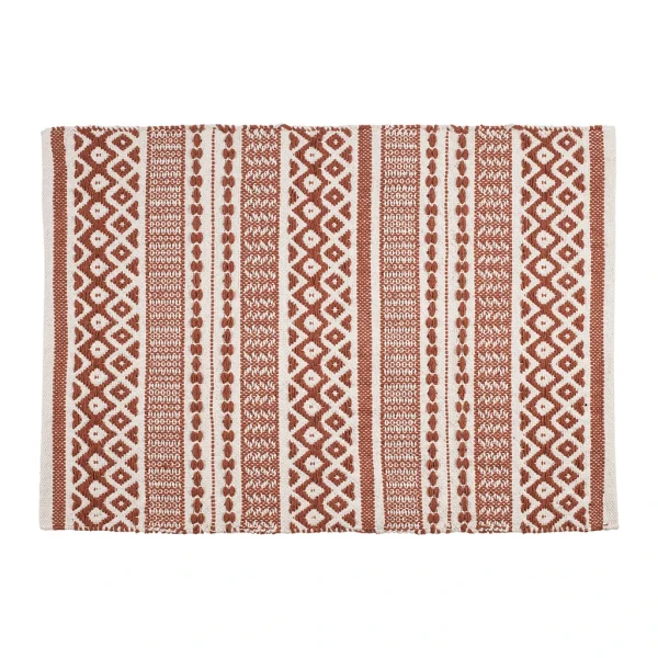 SEMA DESIGN Tapis Lindi Terracotta 90x60cm Coton pas cher en ligne 1