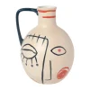 SEMA DESIGN Vase Visage Arty Ivoire Et Noir 16X17Xh23.5Cm En Gres soldes en ligne 13