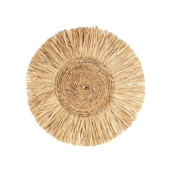 soldes pas cher SEMA DESIGN Deco Murale Rosace Cuzco Naturel D26cm Raphia 1