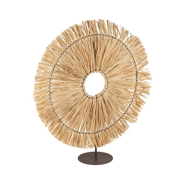 pas cher SEMA DESIGN Déco Rosace Cuzco Naturel D31Xh36cm En Raphia Et Fer 3