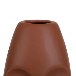 Authenticité garantie SEMA DESIGN Vase Face Terracotta 10X9.5Xh24Cm Gres 6