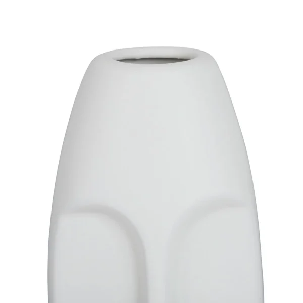 SEMA DESIGN Vase Face Blanc 10X9.5Xh24Cm Gres en ligne officielle 3