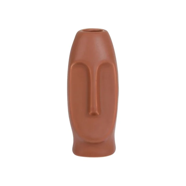 De Qualité SEMA DESIGN Vase Face Terracotta 6X5.5Xh13.5Cm Gres 1