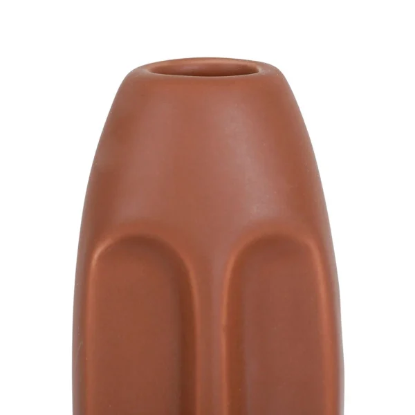 De Qualité SEMA DESIGN Vase Face Terracotta 6X5.5Xh13.5Cm Gres 3