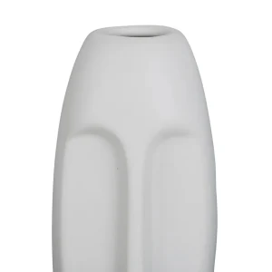 en promotion SEMA DESIGN Vase Face Blanc 6X5.5Xh13.5Cm Gres 6