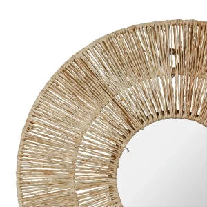 SEMA DESIGN Miroir Rond Joya Naturel D40cm En Jute Couleurs variées 6