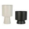 Meilleur Service SEMA DESIGN Cache Pot (lot De 2) Courba Beige Et Noir En Métal 16