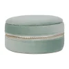 SEMA DESIGN Boite Bijoux Ronde Tropic’art Vert D’eau Velours prix pas cher 17