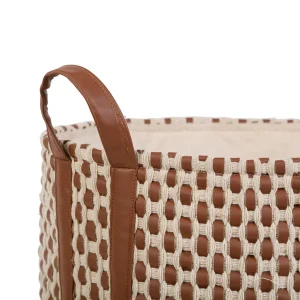 SEMA DESIGN Panier (lot De 2) Courba Terracotta Et Noir soldes pas cher 9