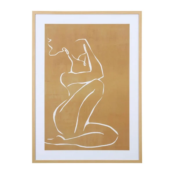 shopping pas cher SEMA DESIGN Cadre Deco Encadré Femme Beige 52x72cm 1