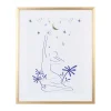 se précipiter pour acheter SEMA DESIGN Cadre Deco Encadré Femme Vision Bleu Et Doré 42x52cm 10