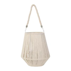 soldes pas cher SEMA DESIGN Lanterne X2 Corde Creme Nature D30xh37 Et D17.5xh20cm 8