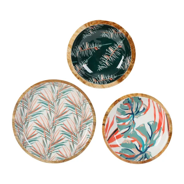 soldes en ligne SEMA DESIGN Coupe (lot De 3) Tropic’art Multicolore En Manguier 1