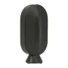 grande qualité SEMA DESIGN Vase Face Noir 9×5.5xh17.5cm Gres 5