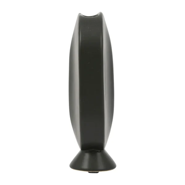 grande qualité SEMA DESIGN Vase Face Noir 9×5.5xh17.5cm Gres 4