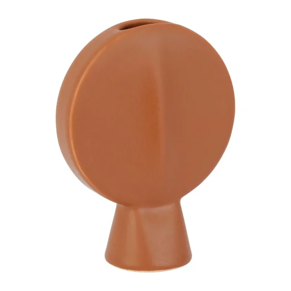 Prestation Et Rapide SEMA DESIGN Vase Face Terracotta 14x6xh18cm Gres 1