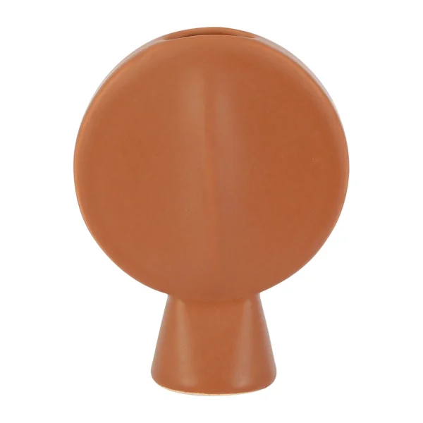 Prestation Et Rapide SEMA DESIGN Vase Face Terracotta 14x6xh18cm Gres 3