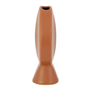 Prestation Et Rapide SEMA DESIGN Vase Face Terracotta 14x6xh18cm Gres 9