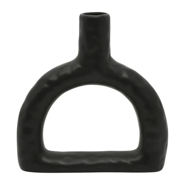 magasin SEMA DESIGN Vase En Dolomite Noir H20cm – Arty Folk 1