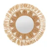 SEMA DESIGN Miroir Rond Naturel Et Blanc En Raphia D42cm – Terre Brulée Paris 5