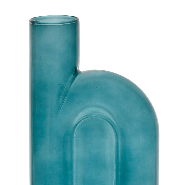 SEMA DESIGN Vase Soliflore émeraude En Verre – Blue Sand pas cher 3