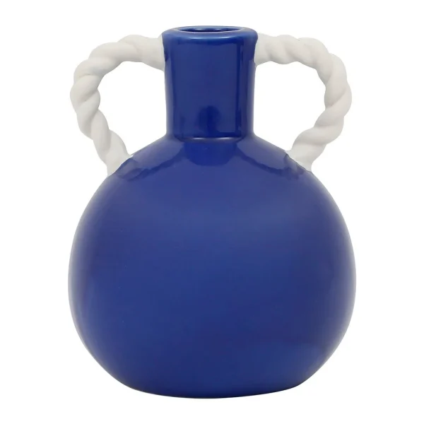 pas cher marque SEMA DESIGN Vase Rond Bleu Marine En Grès -funny 1