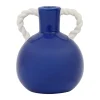 SEMA DESIGN Vase Rond Bleu Marine En Grès -funny soldes en ligne 10