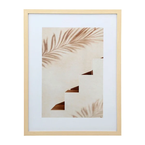 SEMA DESIGN Cadre Déco Escalier Beige Et Naturel 32x42cm – Sweet Leaves Livraison gratuite 1