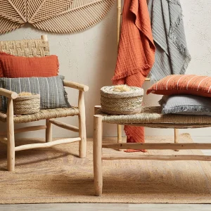 SEMA DESIGN Boite Avec Couvercle (lot De 2) Yaana Naturel En Jonc De Mer Et Jute grande qualité 9